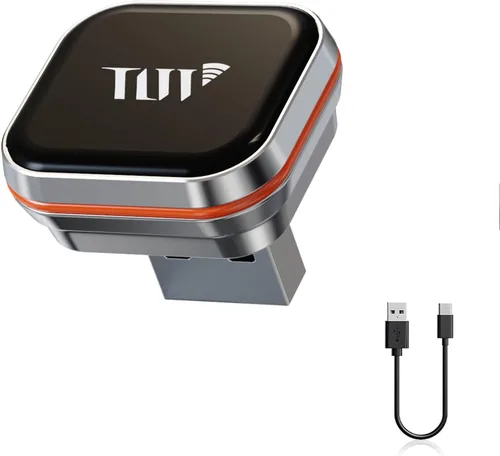 Vista 12 de Adaptador inalámbrico CarPlay y Android Auto con cable CarPlay a dispositivo inalámbrico, mini en forma de T 2 en 1 para auto USB Plug and Play Auto