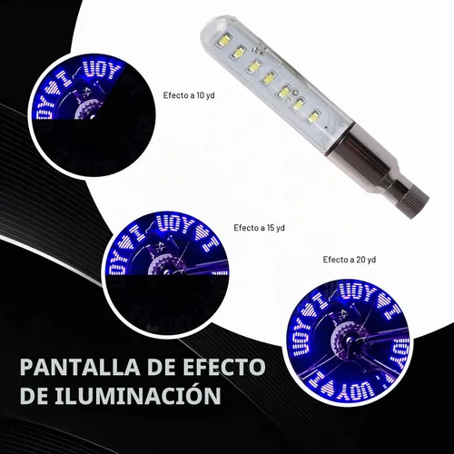 Vista 7 de 2 piezas de luces LED para rueda de bicicleta, luces impermeables para radios de bicicleta, luz de válvula de neumático de bicicleta con cambio