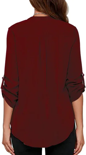 Vista 2 de roswear Monos de pierna ancha con cinturón y cuello en V para mujer