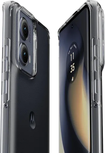 Vista 17 de Motorola Edge (2023) Funda protectora híbrida transparente - Ajuste de precisión, elegante funda para teléfono con absorción de golpes