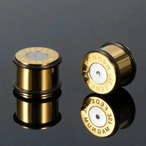 Vista 3 de COOEAR - Dilatadores de acero quirúrgico con dos anillos tóricos aretes de estilo piercing, expansor de 0.07 oz (1564) a 58