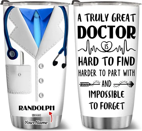 Vista 18 de BECHUSKY Regalo de graduación de doctorado personalizado, taza de doctorado con nombre personalizado, vaso de doctorado para hombres y mujeres