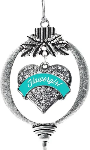 Vista 158 de Inspired Silver - Adorno con dije de hermana gemela - Adornos navideños de plata con circonitas cúbicas