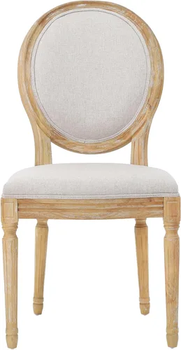 Vista 6 de Christopher Knight Home Phinnaeus Silla de comedor de tela beige de poliéster (juego de 2), juego de 2 piezas
