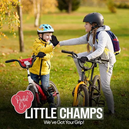 Vista 7 de Kids Cycling Gloves - Full Finger Bike Gloves for Boys & Girls, Non-Slip Motorbike Gloves for BMX, MTB, Scooter & Outdoor Sports