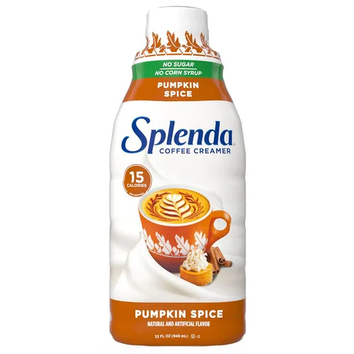 Vista 9 de SPLENDA Crema de café de vainilla francesa baja en calorías, sin azúcar, botella de 8 onzas líquidas