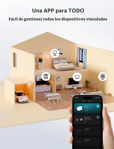 Vista 9 de Lepro Enchufe inteligente P1 Mini 15A, enchufes de salida WiFi compatibles con Alexa y Google Assistant, control de voz/aplicación, temporizador