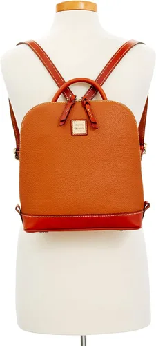 Vista 4 de Dooney & Bourke Handbag, Pebble Grain Zip Pod Backpack - Caramel