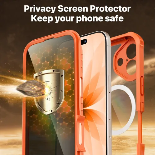 Vista 315 de CENHUFO Funda de privacidad para iPhone 11 Pro, funda de cuerpo completo con protector de pantalla de privacidad de vidrio templado 9H integrado