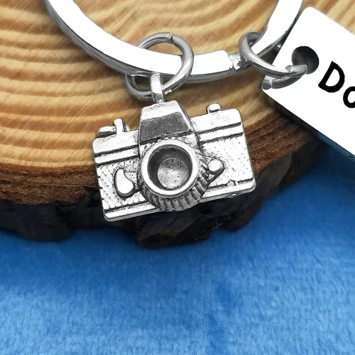 Vista 3 de Llavero de regalo para fotógrafos, amantes de la cámara, llavero Don't Lose Your Focus, regalo de Navidad, graduación, cumpleaños, para fotografía