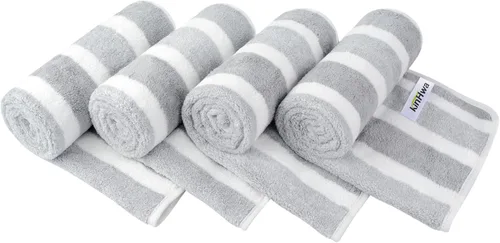 Vista 13 de KinHwa Toallas de mano de microfibra para baño, toallas faciales suaves y absorbentes, toallas de mano grises para baño, paños de lavado para spa