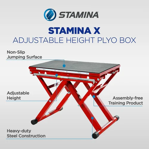 Vista 2 de Stamina X, caja Plyo de altura ajustable