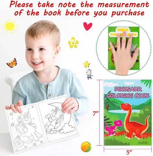Vista 4 de 28 libros pequeños para colorear para niños a granel: mini calcetines navideños rellenos de bolsas de regalos para Navidad, regreso a la escuela