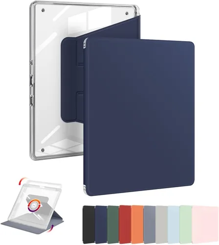 Vista 10 de Funda para Kindle Scribe con portalápices (rotación de 360 grados y encendido automático/apagado automático), funda con soporte de folio premium
