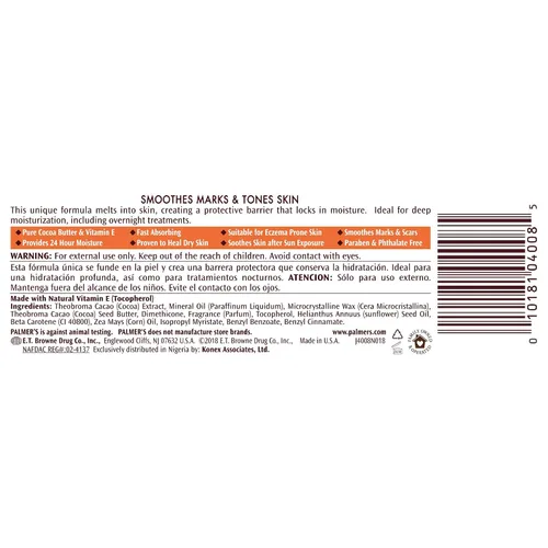 Vista 9 de Palmer's Fórmula de manteca de cacao, terapia diaria para la piel, fórmula sólida, 7.25 onzas (paquete de 12)