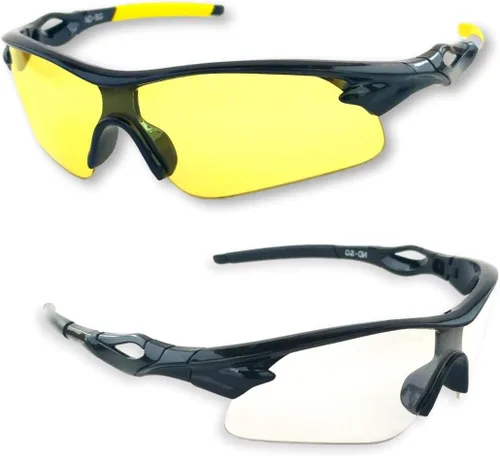 Vista 8 de iLumen8 MEJORES Gafas de tiro UV Blacklight Yellow Vision Safety Protección ocular Amarillo/negro