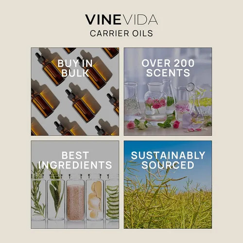 Vista 6 de VINEVIDA MCT - Aceite portador de coco de 4 onzas, aceite de coco MCT sin diluir, 4 onzas, aroma de aceite de vela de coco MCT, aromas de velas