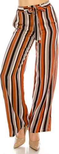 Vista 27 de Pantalones Palazzo para mujer, pantalones culottes sólidos y a rayas