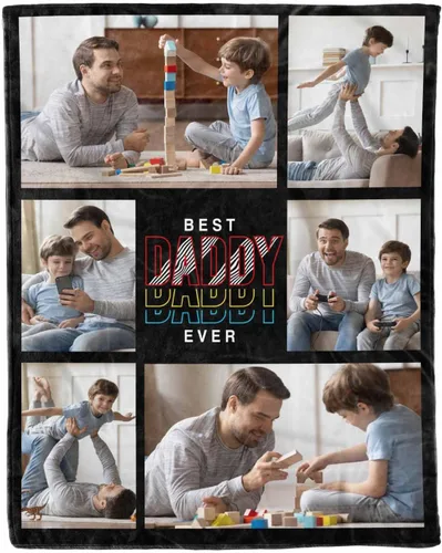 Vista 13 de D-Story Manta de hijo, divertidas mantas personalizadas con fotos, regalo para papá, manta de disfraz, regalo para hija, regalos personalizados