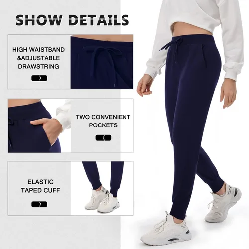 Vista 5 de FULLSOFT - Pantalones deportivos con bolsillos para mujer, para practicar yoga, entrenar y correr