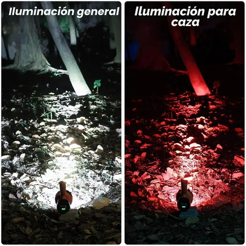 Vista 8 de YIERBLUE Foco recargable, linterna recargable de mano de 200,000 lúmenes, IP67 resistente al agua 12 horas de funcionamiento para navegación Naranja
