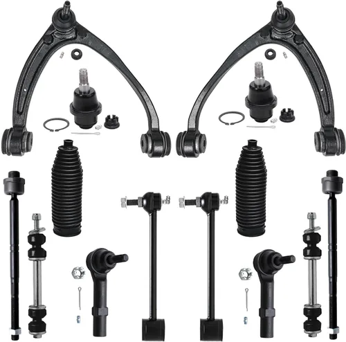 Vista 41 de Detroit Axle - Kit de suspensión frontal de 15 piezas para Jeep Grand Cherokee 99-04 1999 2000 2001 2002 2003 2004, brazos de control superior e