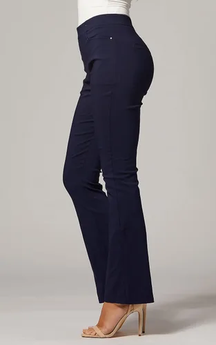 Vista 3 de Pantalones elásticos ponte para mujer, para llevar al trabajo, leggings elegantes
