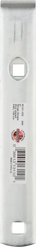 Vista 4 de National Hardware N131-102 294BC - Correa de bisagra chapada en zinc, 8 pulgadas (paquete de 2)