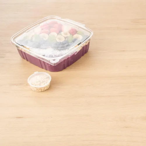 Vista 10 de Restaurantware Tamper Tek - Contenedores para llevar de 48 onzas, 100 recipientes a prueba de manipulaciones, tapa con bisagras, recipientes