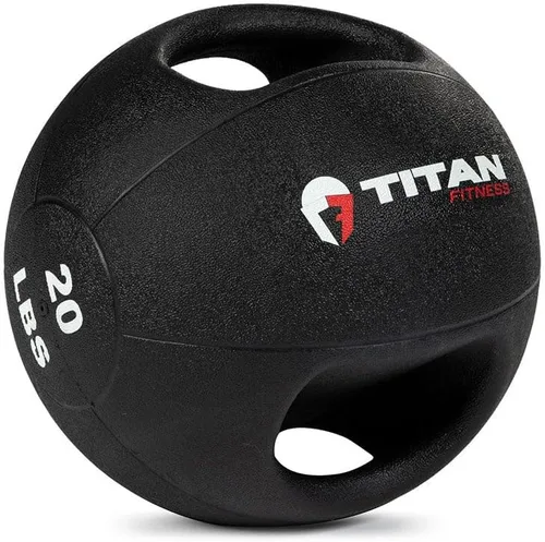 Vista 5 de Titan Fitness Bola medicinal de doble agarre