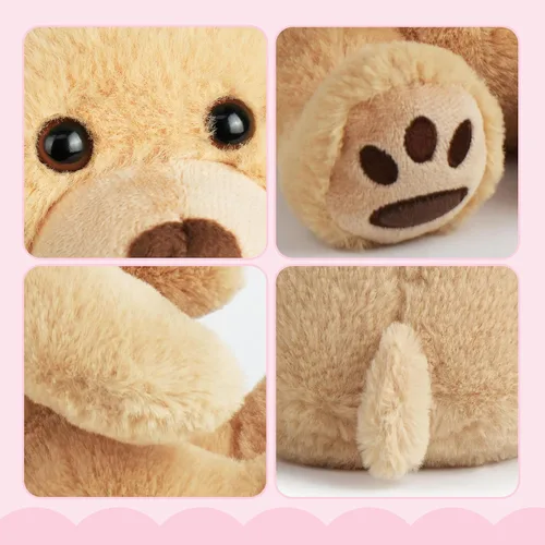Vista 3 de LotFancy Oso de Peluche Animal de Peluche, Oso de Peluche Marrón de 10 Pulgadas Juguete de Peluche, Regalos de Peluche Suave para Niños Bebés