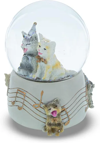 Vista 7 de Gatos Fiesta Musical Agua Nieve Globo
