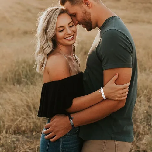 Vista 3 de MEALGUET Pulsera personalizada para él pulsera trenzada hecha a mano con nombre grabado, regalo para novio, marido, papá, regalo personalizado