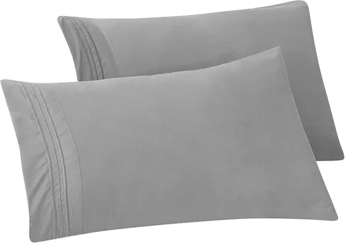 Vista 58 de Elegant Comfort Fundas de almohada sólidas de microfibra de alta calidad hotelera, tejido suave, resistente a las arrugas y a las manchas, fácil