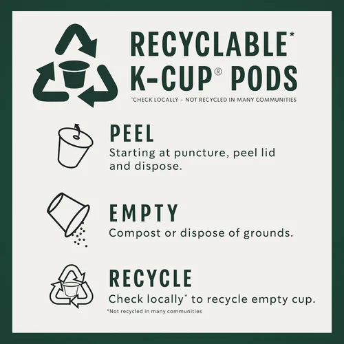 Vista 8 de Starbucks Cápsulas de café K-Cup, café de tostado medio con 2X cafeína mezcla de la casa para cafeteras Keurig, 100% arábica, 6 cajas