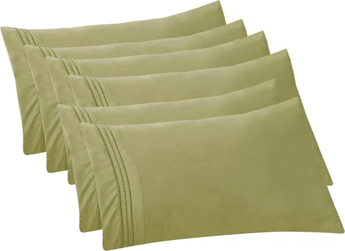 Vista 76 de Elegant Comfort Fundas de almohada sólidas de microfibra de alta calidad hotelera, tejido suave, resistente a las arrugas y a las manchas, fácil