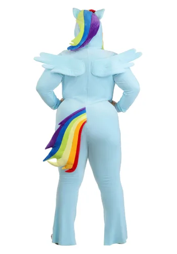 Vista 2 de Disfraz de talla grande para mujer Rainbow Dash de My Little Pony Multicolor