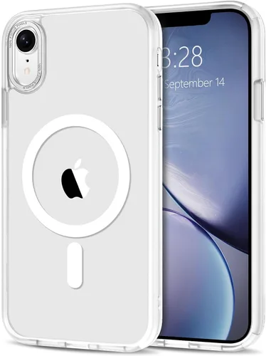 Vista 51 de Anuck - Funda magnética para iPhone 11 compatible con MagSafe, carcasa trasera mate translúcida dura, borde de TPU, delgada, resistente a impactos