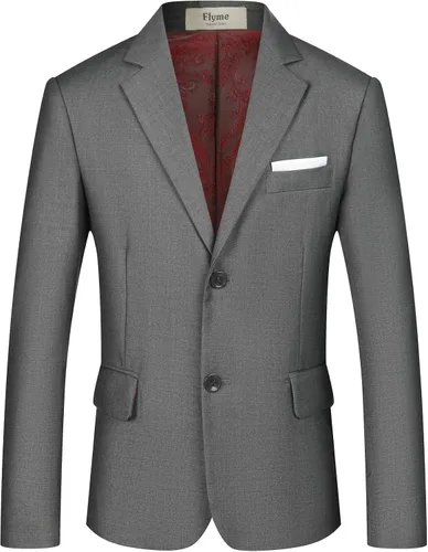 Vista 5 de Flyme Niños Pequeños Trajes Niños conjunto ajustado, Chaleco Blazer Pantalones
