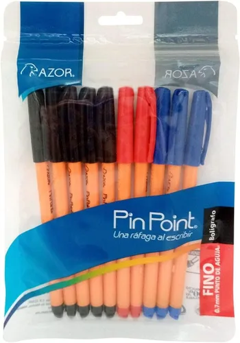 Vista 8 de AZOR Bolígrafos de punta fina de punta fina de 0.028 in – Bolígrafos surtidos (paquete de 10: 5 negros, 3 azules, 2 rojos)