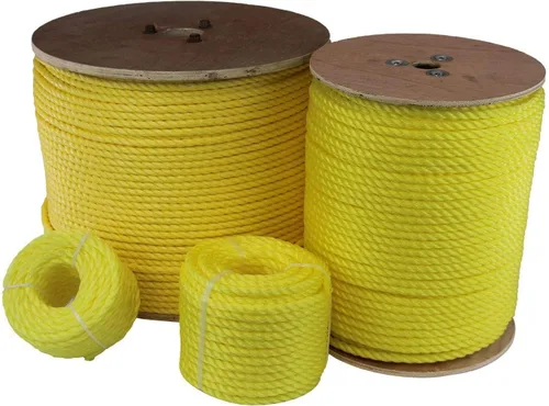 Vista 40 de ATERET Cuerda de Polipropileno Trenzada de 3 Hebras Color Tostado Monofilamento I 1-1/2" x 20 Pies I 19,350 lbs. Resistencia a la Tracción I Cordón
