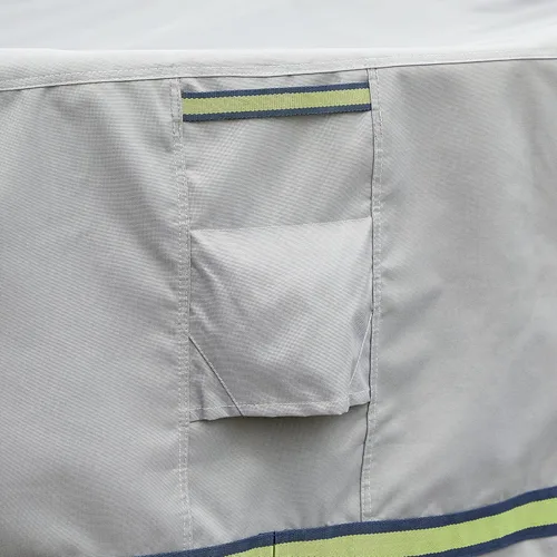 Vista 4 de DUCKCOVERS Soteria - Funda rectangular impermeable para mesa auxiliar/otomana de 32 pulgadas, para exteriores
