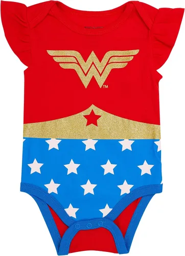 Vista 4 de Wonder Woman Conjunto de regalo de 3 unidades para bebé niña