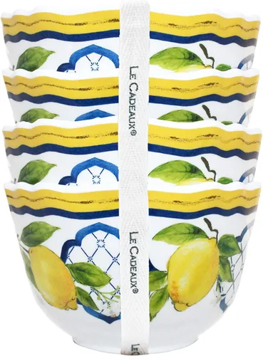 Vista 2 de Le Cadeaux Juego de 4 cuencos para postre de melamina, Palermo