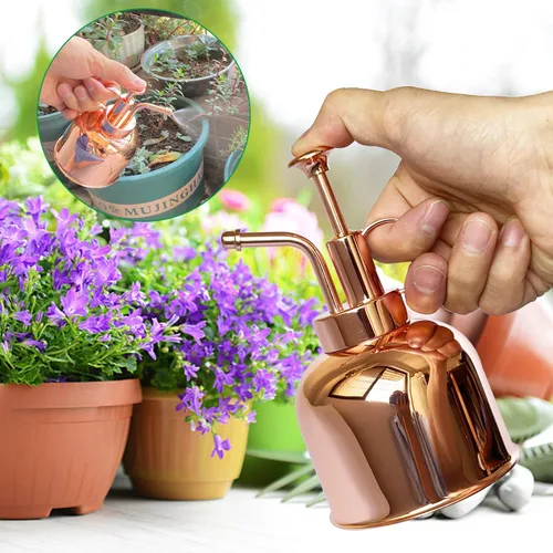 Vista 5 de Rociador de Plantas Botella Pulverizadora de Acero Inoxidable Pulverizador de Plantas, Regadera Pequeña Botella Rociadora de Plantas Herramientas