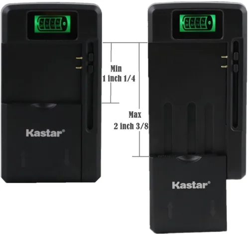 Vista 6 de Kastar BL-5C - Paquete de 2 baterías y mini cargador de viaje inteligente para radio de onda corta todo peligro, radio portátil V-115 transistor