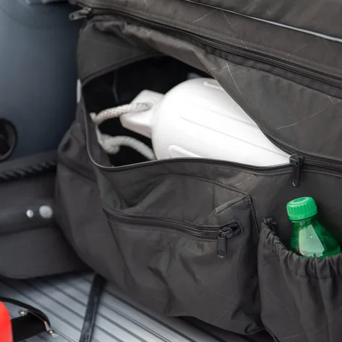 Vista 4 de Seamax Sunlitec - Cojín inflable para asiento de barco y bolsa de asiento desmontable, con línea reflectante