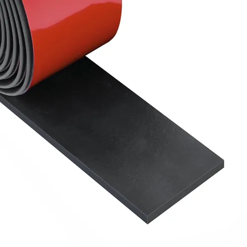 Vista 25 de Tiras de goma de neopreno con parte trasera adhesiva, junta autoadhesiva para acolchado de alfombrilla, 1 pulgada de ancho x 1/5 pulgadas de grosor