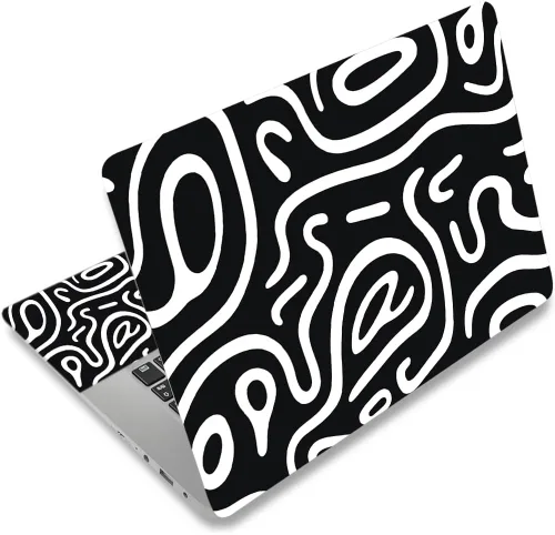 Vista 19 de Adhesivo para laptop de 12.1-15.6 pulgadas, calcomanía reutilizable universal de vinilo para laptop, protector de arte impermeable en color panal