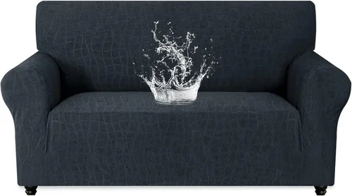 Vista 9 de MAXIJIN Funda impermeable para sillón de sala de estar, 1 pieza elástica con brazos, protector de muebles lavable para perros y mascotas (S, café)
